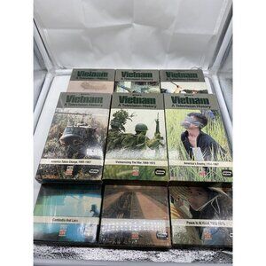 Sony Vietnam A Television History 6 New, 3 Open VHS Tapes Time Life (LOT OF 9)